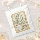 クリスマスホリーかわいらしアンティーク挨拶 フェイバーバッグ (クリップ留めされた状態)