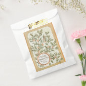 クリスマスホリーかわいらしアンティーク挨拶 フェイバーバッグ (封をした状態)