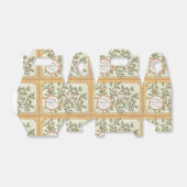 クリスマスホリーかわいらしアンティーク挨拶 フェイバーボックス (折り畳みなし)