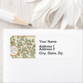 クリスマスホリーかわいらしアンティーク挨拶 ラベル (インサイチュ)