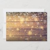 クリスマスホリーすてきスクリプ素朴ト木写真 シーズンカード (裏面)