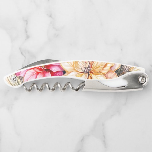 クリスマスホリーとポインセチア ソムリエナイフ (裏面)