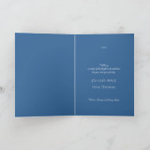 クリスマスホリーと花の花びらタイル枠 カード (内部)