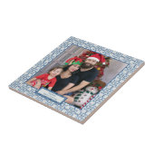 クリスマスホリーと花の花びらタイル枠 タイル (側面)