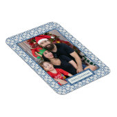 クリスマスホリーと花の花びらタイル枠 マグネット (右側)