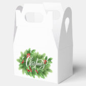 クリスマスホリーの好意ボックス フェイバーボックス (オープン)