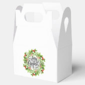 クリスマスホリーの好意ボックス フェイバーボックス (オープン)