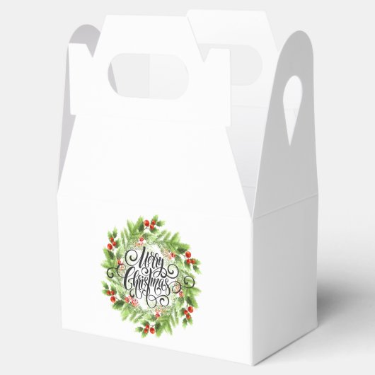 クリスマスホリーの好意ボックス フェイバーボックス (オープン)