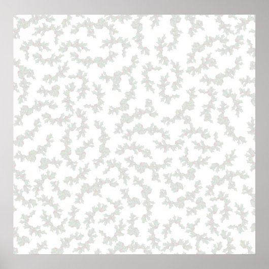 クリスマスホリーの背景 – 明るくなった ポスター (正面)