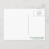 クリスマスホリーアイビーガールポストカード シーズンポストカード (裏面)