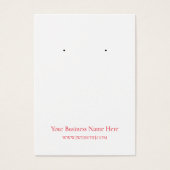 クリスマスホリーイヤリング表示カード (正面)