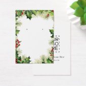 クリスマスホリーイヤリング表示カード (デスク)