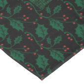 クリスマスホリーオンフェスティバルグリーンバーフェイクラップ テーブルクロス (アングル)