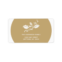 クリスマスホリーオン金ゴールド