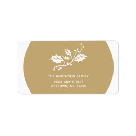 クリスマスホリーオン金ゴールド ラベル