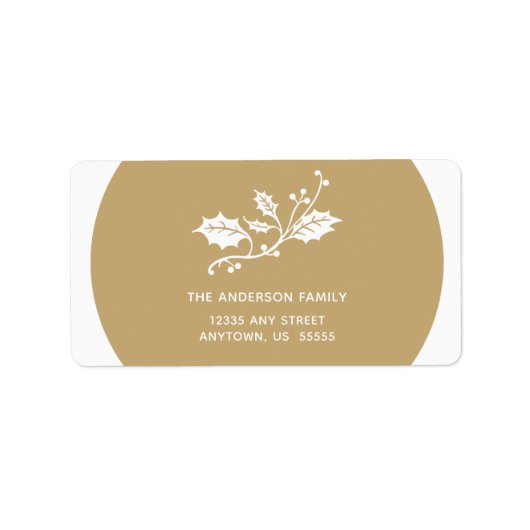 クリスマスホリーオン金ゴールド ラベル (正面)