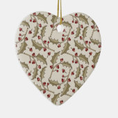 クリスマスホリーオーナメント セラミックオーナメント (右)