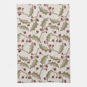 クリスマスホリーキッチンタオル キッチンタオル (縦)