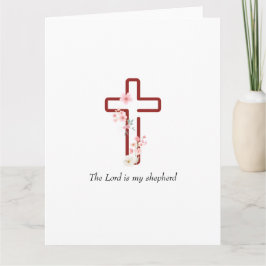 クリスマスホリークロスのパーソナライズ カード