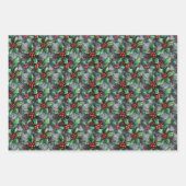 クリスマスホリーグラフィティ ラッピングペーパーシート (正面3)