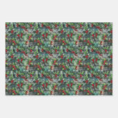 クリスマスホリーグラフィティ ラッピングペーパーシート (正面)