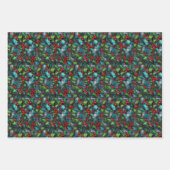 クリスマスホリーグラフィティ ラッピングペーパーシート (正面3)