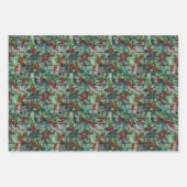 クリスマスホリーグラフィティ ラッピングペーパーシート (正面2)