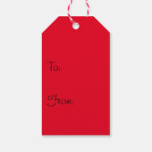 クリスマスホリーグリーン ギフトタグ (裏面)