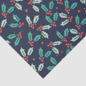 クリスマスホリーシームレスパターン 薄葉紙 (詳細)