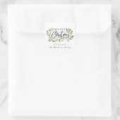 クリスマスホリーステッカーラベル スクエアシール (バッグ)