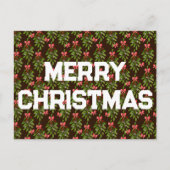 クリスマスホリーズ – ホリディポストカード シーズンポストカード (正面)
