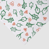 クリスマスホリーティッシュペーパー 薄葉紙 (詳細)