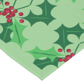 クリスマスホリーテーブルランナー ロングテーブルランナー (コーナー)