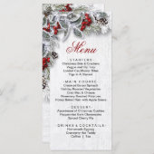 クリスマスホリーパインクリスマスホリデーディナー メニュー (正面/裏面)