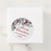 クリスマスホリーパインブランチホリ素朴デイ フェイバータグ (インサイチュ)