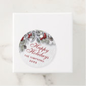 クリスマスホリーパインブランチホリ素朴デイ フェイバータグ (インサイチュ)