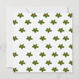 クリスマスホリーパターン シーズンカード