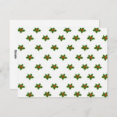 クリスマスホリーパターン シーズンカード (正面/裏面)