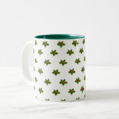 クリスマスホリーパターン ツートーンマグカップ (正面左)