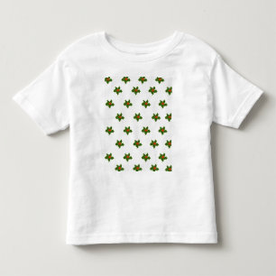 クリスマスホリーパターン トドラーTシャツ