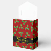 クリスマスホリーパターン フェイバーボックス (オープン)