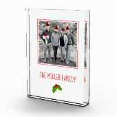 クリスマスホリーファミリーキープサケNAMEフェスティバルおもしろい フォトブロック (右)