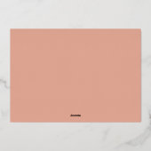 クリスマスホリーフォトピース&ラブバラ金ゴールド 箔シーズンカード (裏面)