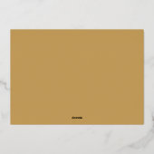 クリスマスホリーフォトピース&ラブ金ゴールド 箔シーズンカード (裏面)