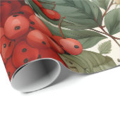 クリスマスホリーフラワーラッピング紙 ラッピングペーパー (ロールコーナー)