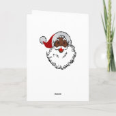 クリスマスホリーブラックサンタクロース シーズンカード (裏面)