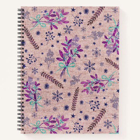 クリスマスホリーブーケ – ダスティーバラ ノートブック (正面)