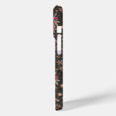 クリスマスホリーブーケ – ブラック Case-Mate iPhoneケース (裏面 / 左)