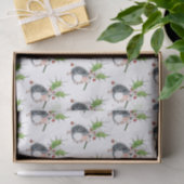 クリスマスホリーヘッジホッグ 薄葉紙 (ギフト)