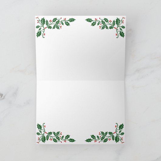 クリスマスホリーベリーカスタムの写真 シーズンカード (内部)